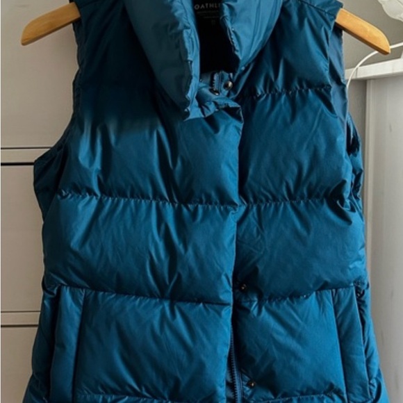 Athleta Athletic Full Zip Downtown Sleeveless Puffer Vest Blue Women's Size S - Picture 8 of 8